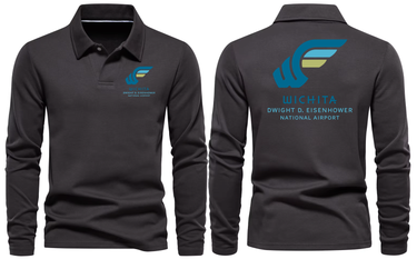 WHICITA AIRPORT LONG SLEEVE POLO